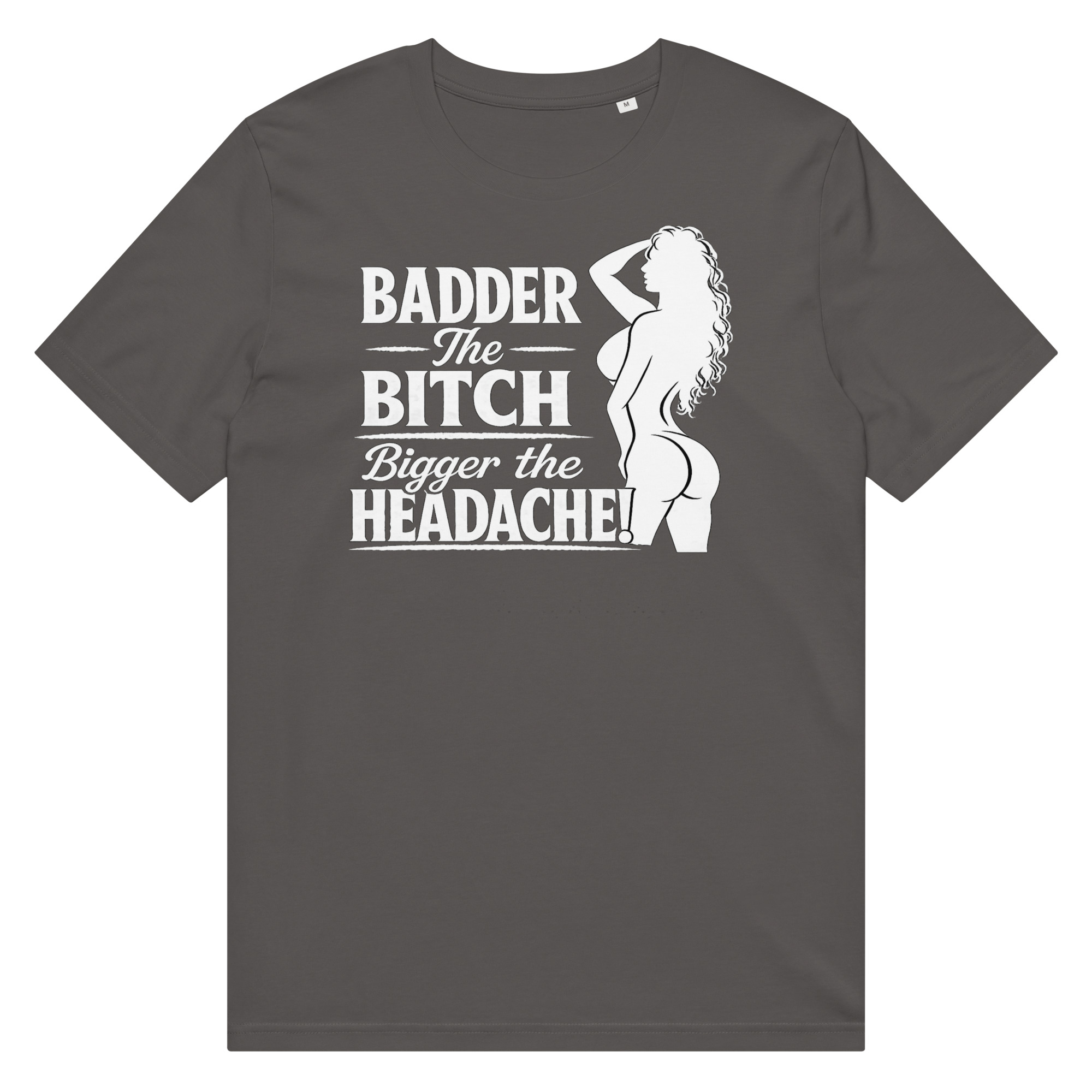 Headache Unisex organic mid-light t-shirt - Image 3
